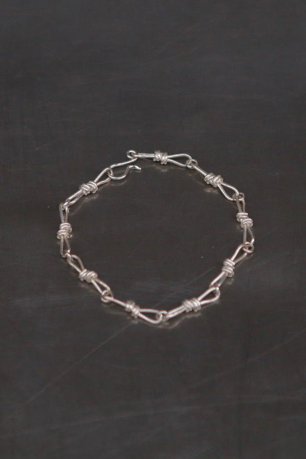 m.a+ Maurizio Amadei 925 Silver Knot Bracelet/Necklace Artisan MA-ABINF-AG-YIN